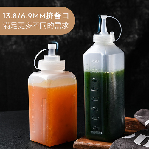 Tangya sauce bottle plastic fructose large diameter squeeze type commercial milk tea shop special food grade salad jam bottle