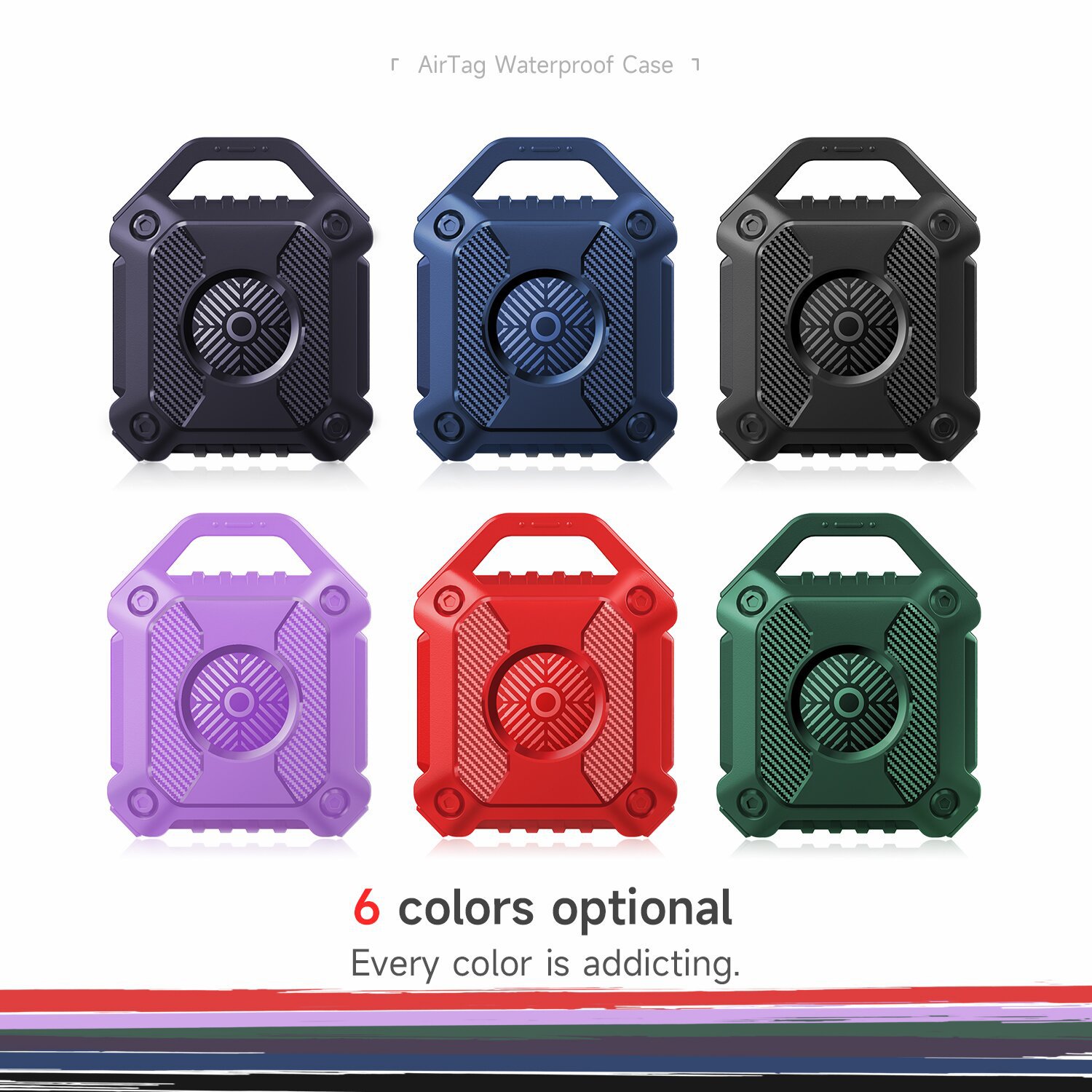 Logotipo impermeable Airtag anti-perdida localizador funda protectora para airtags Tracker funda protectora