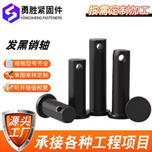 发黑平头带孔销轴碳钢定位销销钉异型圆孔发黑圆柱销子带孔销轴