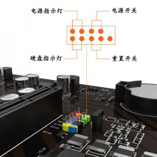 议价-批发服务器平台9卡直插X79台式电脑主板306060mm间距双路
