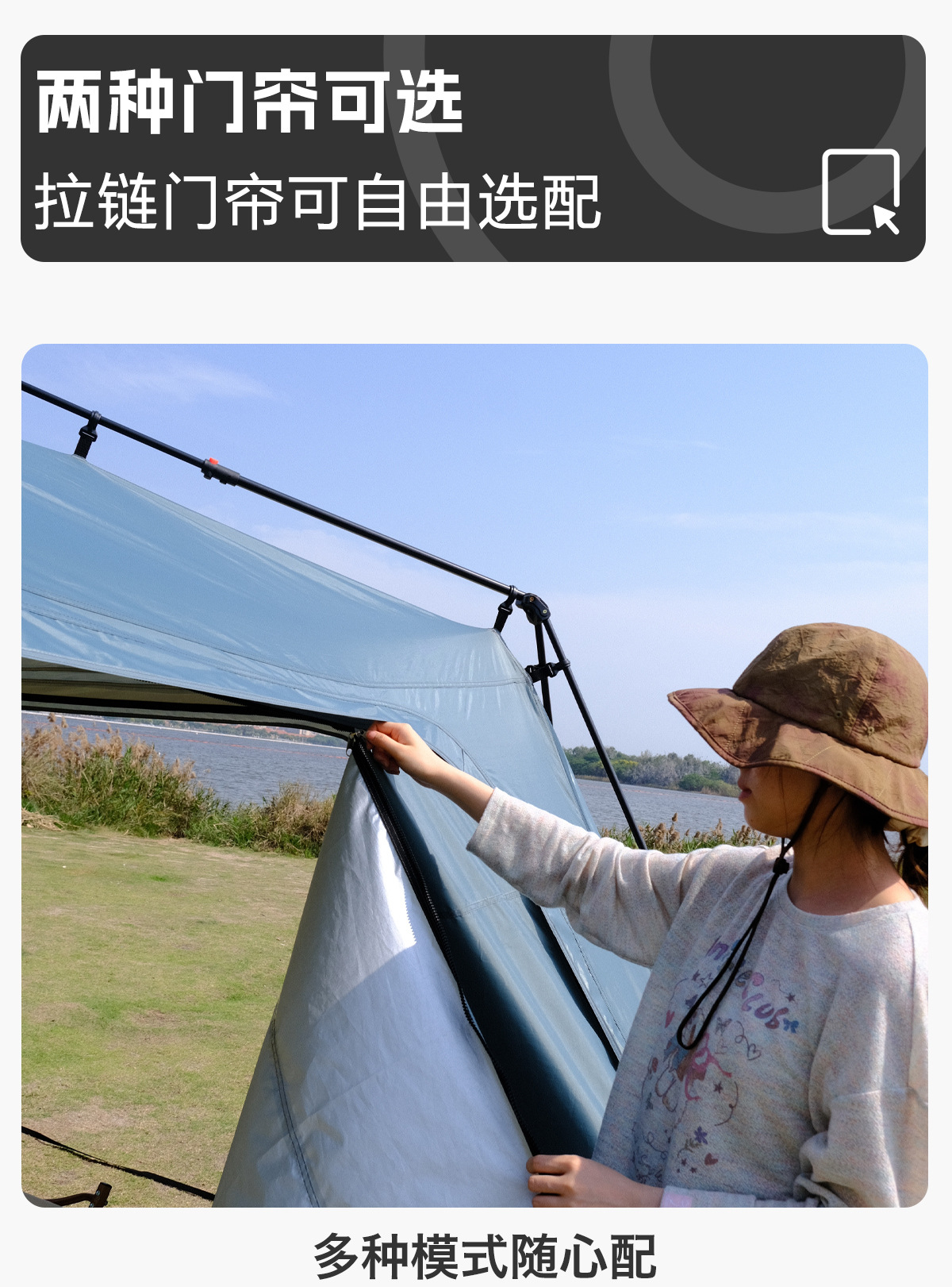 Dome Outdoor Canopy Tent Silver Dome Canopy Fully Automatic Dome Quick-Open Large Space High Ceiling Pergola Door Curtain
