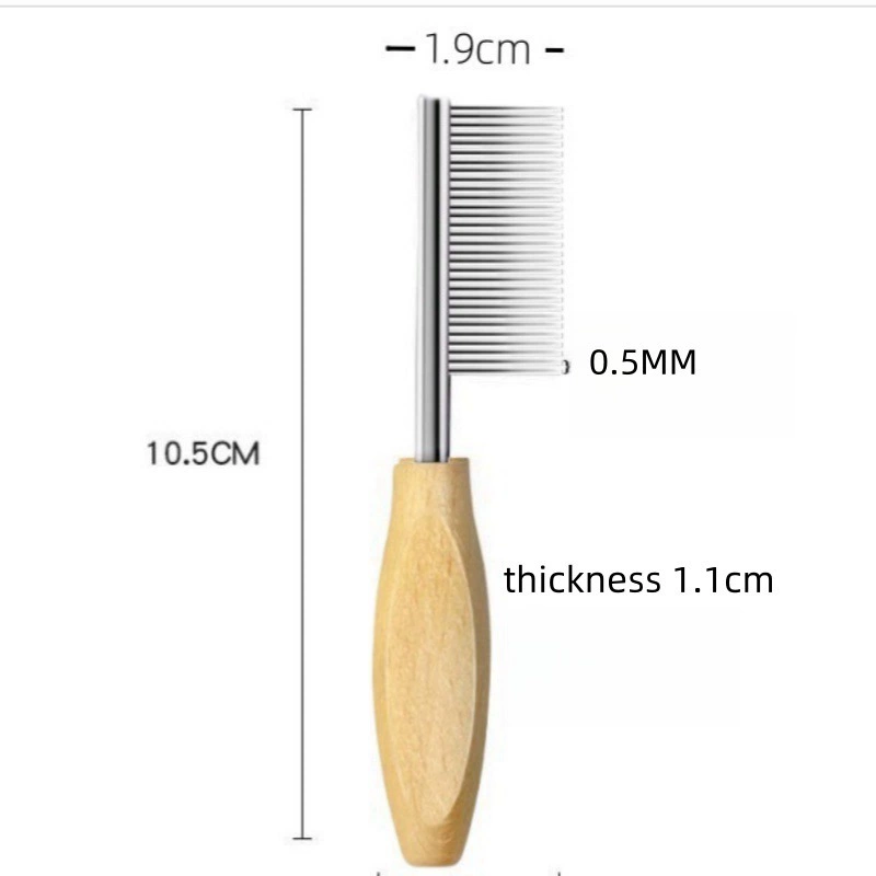 Трансграничные новые продукты для чистки домашних животных, облицовочные мини-маленькие деревянные гребни, маленькие зубчатые, плотные блохи, чем панды