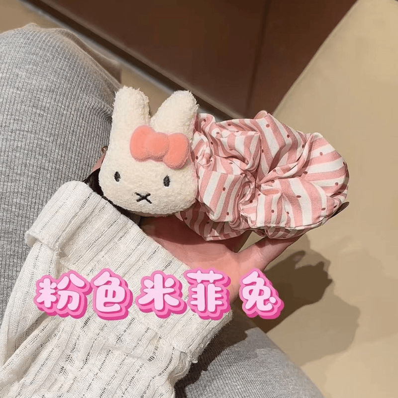 可爱波点大号米菲兔巨显发量香蕉夹后脑勺盘发百搭少女发夹抓夹|undefined