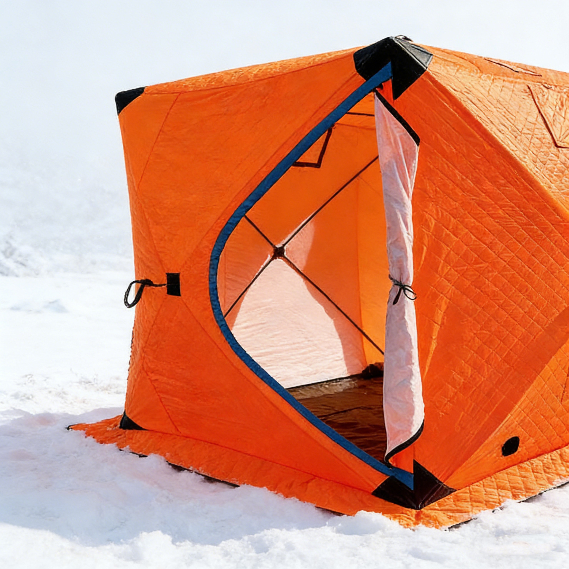 Fabricante de carpas para acampar al aire libre, venta al por mayor de carpas gruesas y cálidas para pesca en el hielo, carpas para pesca en la nieve para varias personas