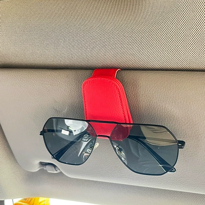 Cross-Border Car Eye Clip Car Car Glasses Clip/Bill Clip - red