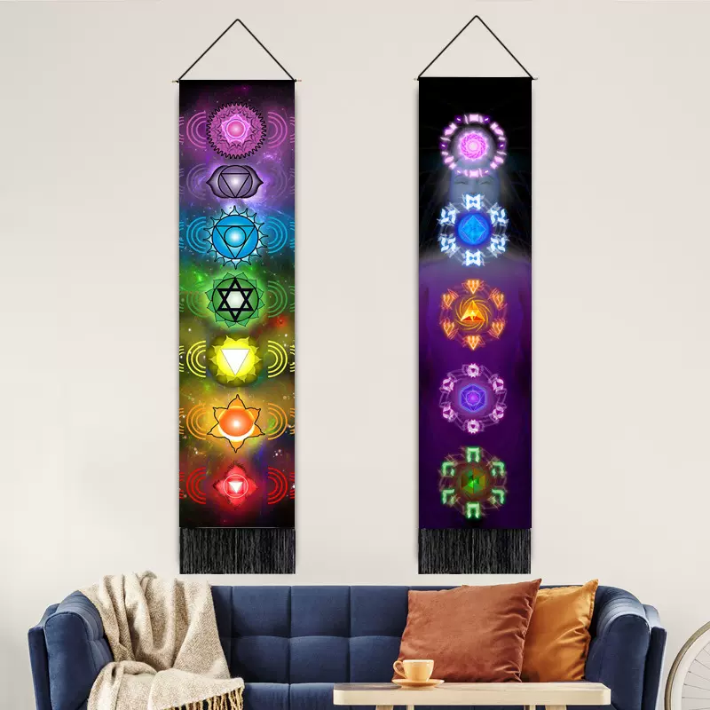 现货批发跨境冥想能量挂毯 瑜伽打坐挂布 家居装饰人物风景背景布