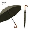 Leisure bending wooden handle straight poles umbrella increases rainproof and strong strong anti -storm business double -layer long umbrella spot men's umbrella