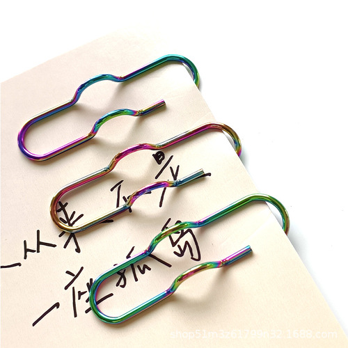 Metal colorful pen clip notebook accessories creative pen buckle wholesale accounting notebook pen buckle accessories manufacturer