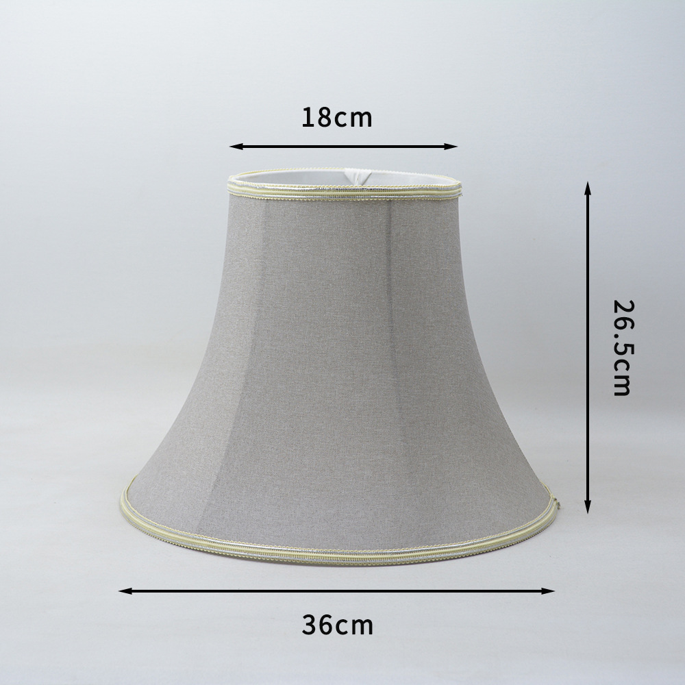 [Xianfan] escritorio pantalla Shell cubierta dormitorio mesita de noche E27 pantalla lámpara de pie impresión lámpara de tela Accesorios