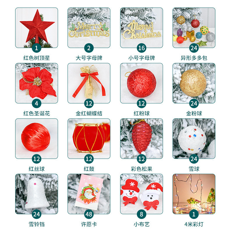 クリスマスツリーのアクセサリーバッグがたくさんあります。|undefined