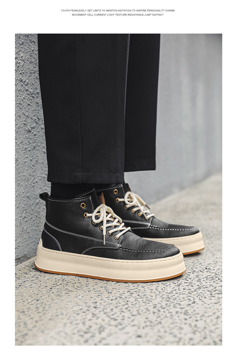 Herren Chukka Boots Aus Echtleder Atmungsaktive Mid Top Freizeitschuhe_voghion.com