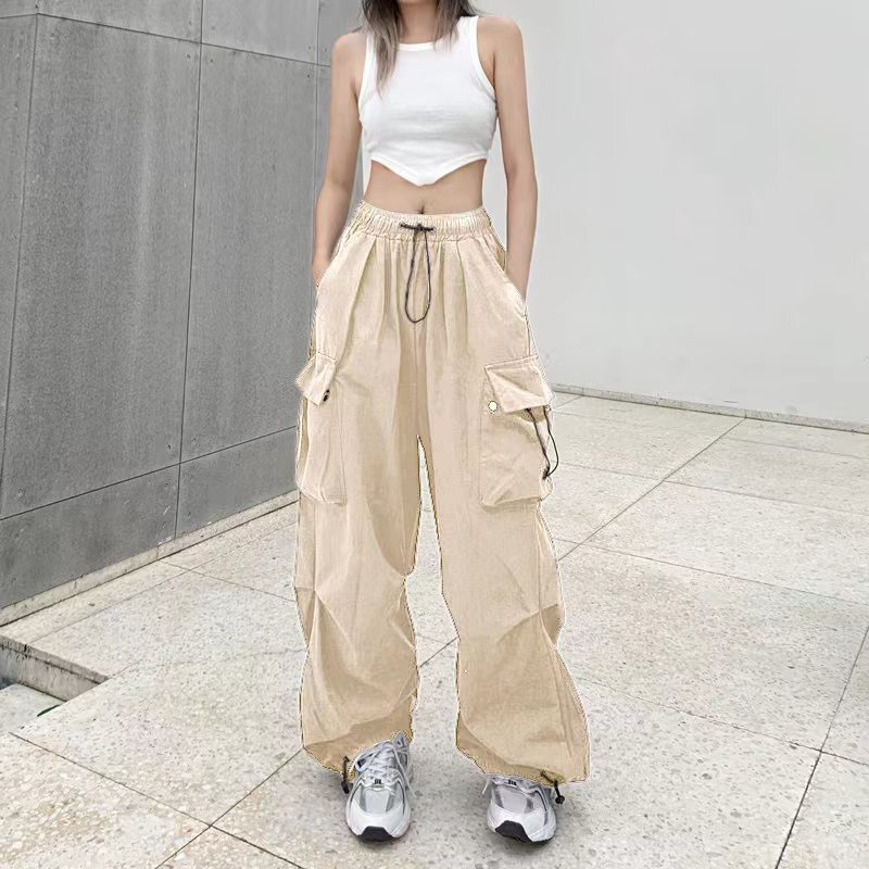 Design Sense High Street Overalls Women's 2025 New Loose Straight Wide Leg Big Pocket Casual Retro Trendy Pants Design Sense High Street Overalls Women's 2025 New Loose Straight Wide Leg Big Pocket Casual Retro Trendy Pants