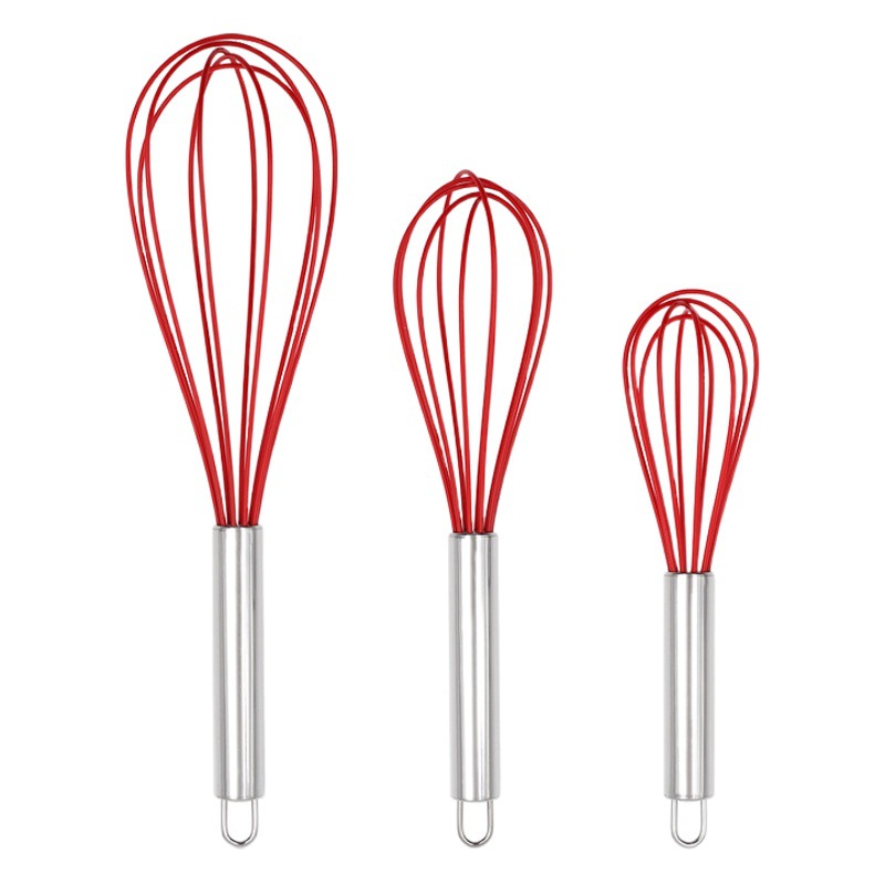 Silicone Egg Beater Stainless Steel Hand Mixer Household Hand-held Cream Mixer