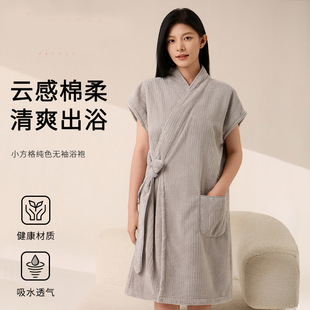 Home Hotel Coral Velvet Bathrobe Beauty Salon Pajamas Home Clothes Absorbent Quick-Drying Non-Shedding Bath Skirt Couple Bath Towel
