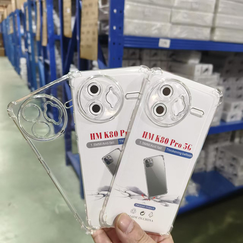 Four Corners Anti-Fall Phone Case Transparent Tpu for Xiaomi Poco F7 Pro 5G/Poco F7 Ultra 5g