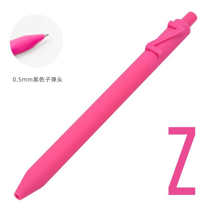 KACO中性笔字母笔数字笔学生用0.5黑芯办公文具水笔创意笔0.5黑笔|undefined