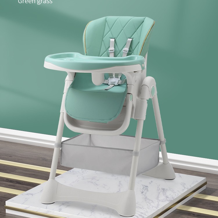 Silla de comedor plegable portátil para bebés sin instalación, silla de comedor para niños de dibujos animados domésticos, silla de comedor para niños que se puede sentar y acostar image 8
