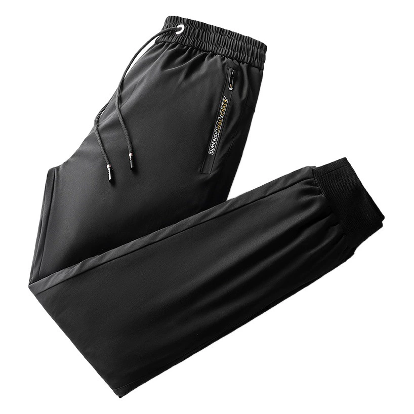 Зимние пуховые брюки, мужская верхняя одежда, утолщенная глубокая верхняя одежда с высокой талией, теплые уличные пуховые брюки для мужчин среднего и пожилого возраста