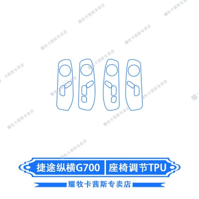 Control Screen Protective Film Modification, Car interior film - 25-models-of-jietu-zongheng-g700-seat-adjustment-tpu
