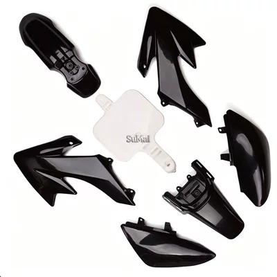 Motorcycle Plastic Shell Crf50 Small, Digər kuzov və aksesuarlar - black-6-black-and-1-white