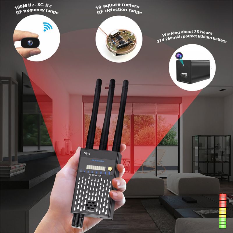G618 GPS無線信号検出器反傍受防犯隠しWiFiカメラ検出器|undefined