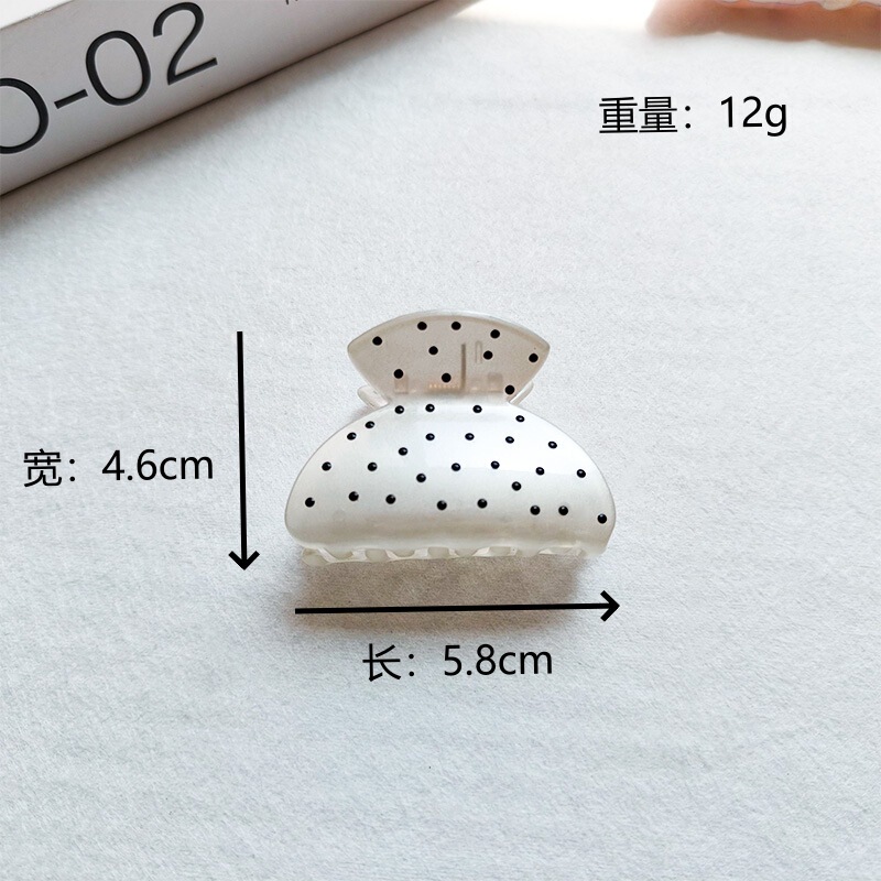 高级感波点可爱少女小抓夹发卡后脑勺发量多盘发发饰精致发夹侧抓|undefined