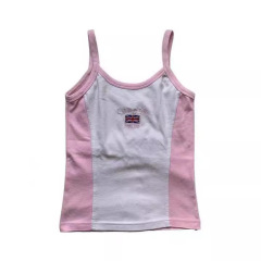 歐美夏季y2k新款個性街頭露臍撞色字母圖案印花潮流短款吊帶背心