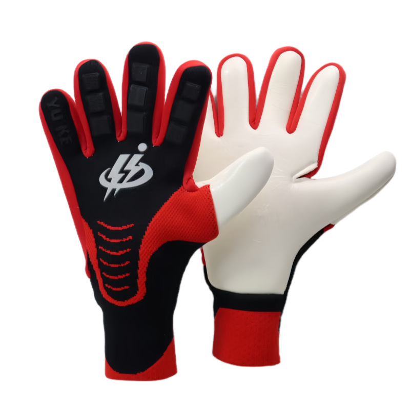 Fábrica de suministro de nuevos guantes de portero de fútbol, guantes de portero de látex gruesos, guantes transpirables para niños adultos