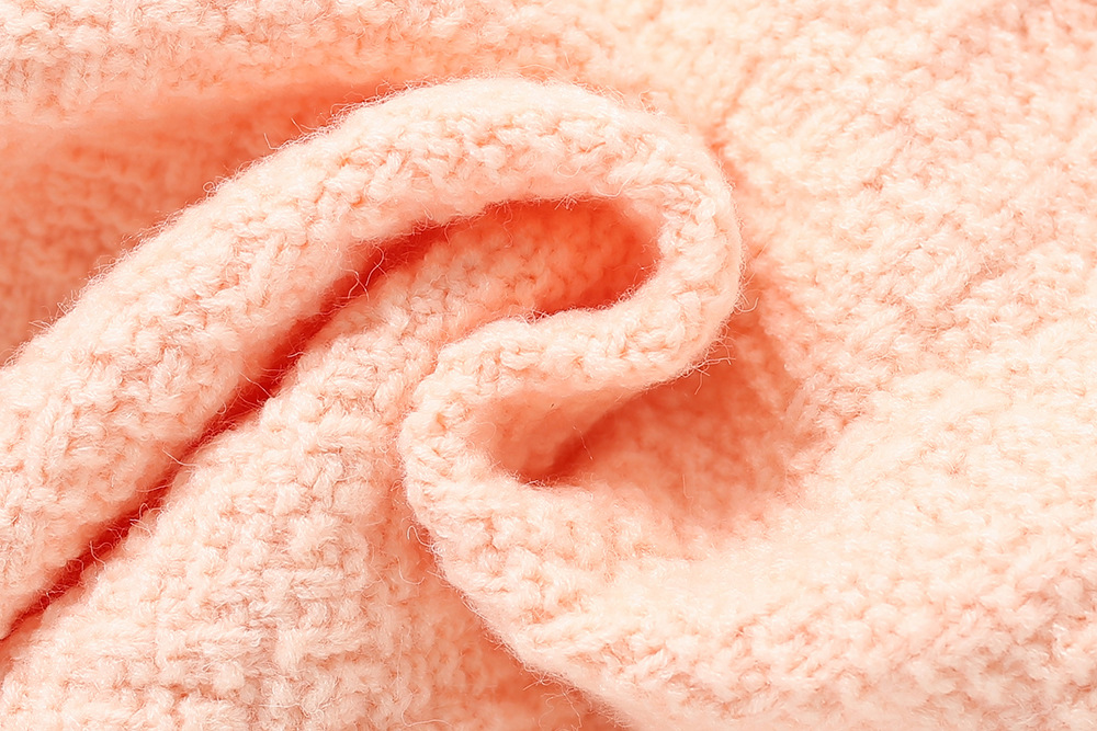 Girls' Sweater Pullover Bottom 2023 Autumn/Winter New Western style Baby Girl Solid Color Long sleeved Knitted_voghion.com