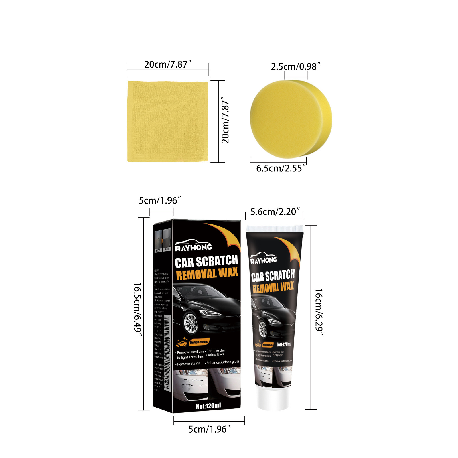 Rayhong car scratch wax car paint protection polishing mark maintenance paint repair cleaning decontamination abrasive