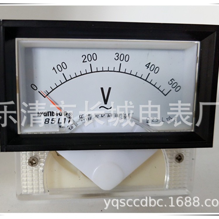 长城电表厂 85L17 500V 交流指针电压表  70*40