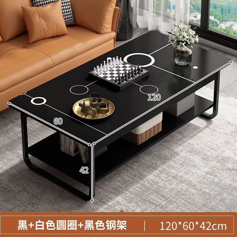 Mesa de té pequeña sala de estar doméstica simple mesa pequeña sofá de lujo simple mesa de té moderna mesa cuadrada al por mayor