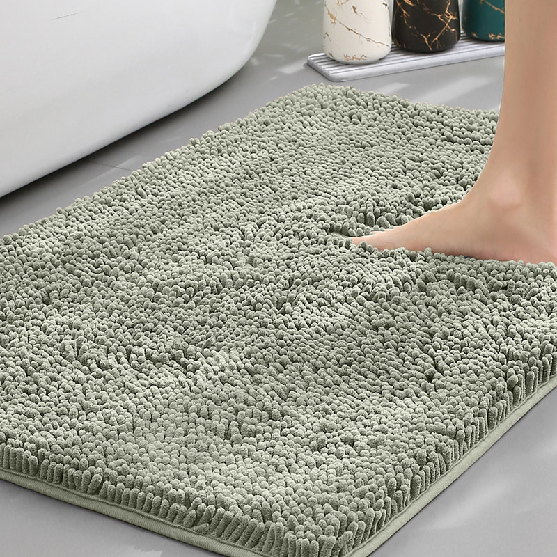 Alfombrilla de baño Alfombra absorbente de agua en la puerta del baño Alfombrilla antideslizante de chenilla Alfombrilla de entrada Alfombrilla de baño
