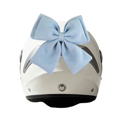 motorcycle, and electric vehicle, Motosiklet dəbilqələri - bow-accessory-blue