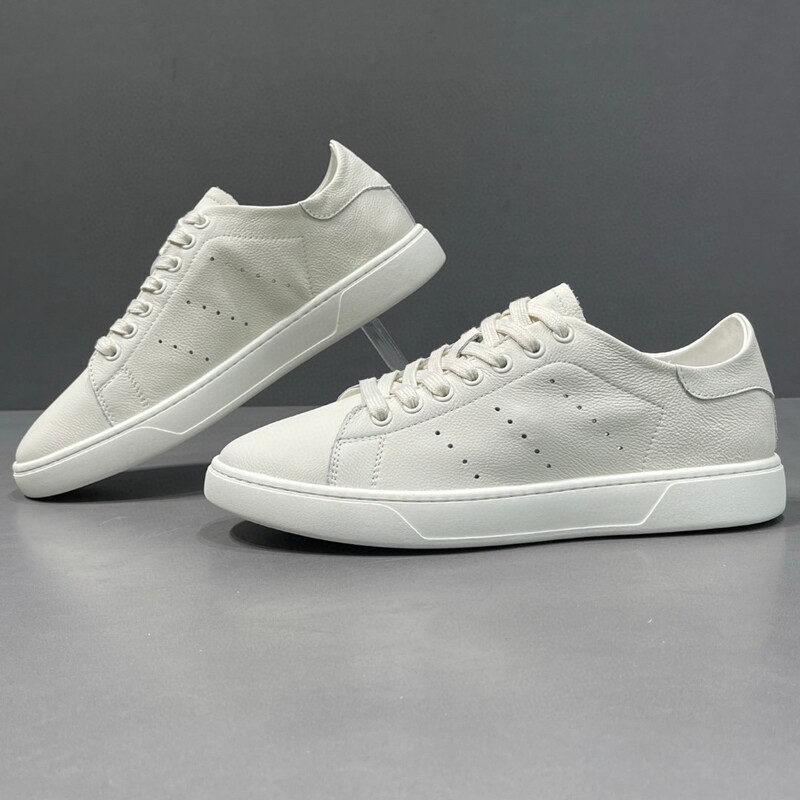 Men's Genuine Leather Casual Sneakers Trendy Low-Top Casual Shoes European Style Versatile Shoes Men's Genuine Leather Casual Sneakers Trendy Low-Top Casual Shoes European Style Versatile Shoes
