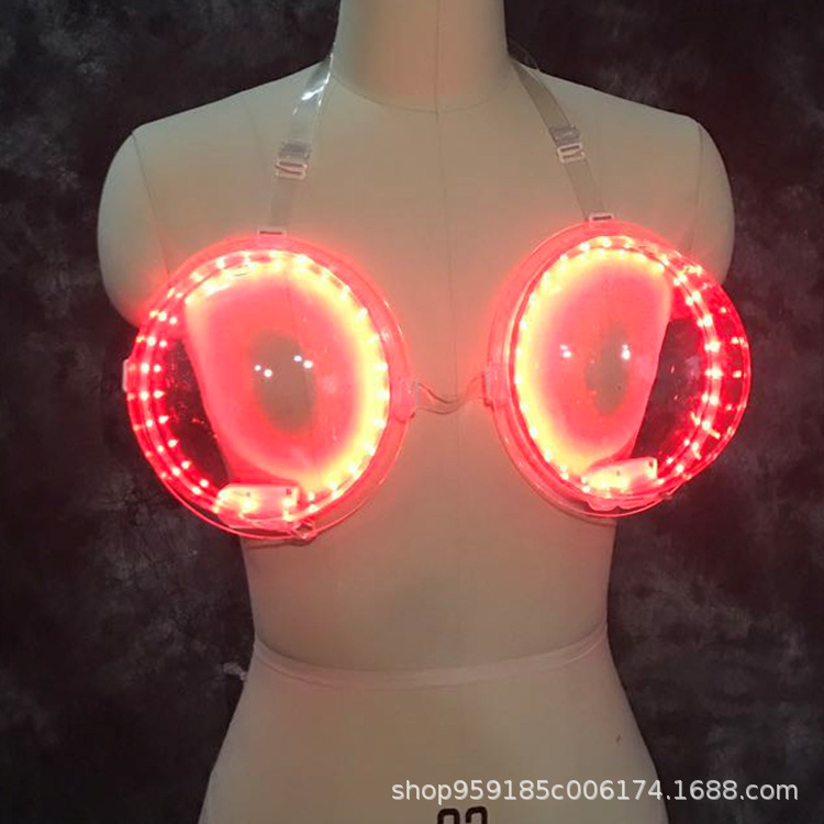 Bra iluminado LED para fiesta, bar o discoteca, accesorio de atmósfera, suministros para cócteles y vino