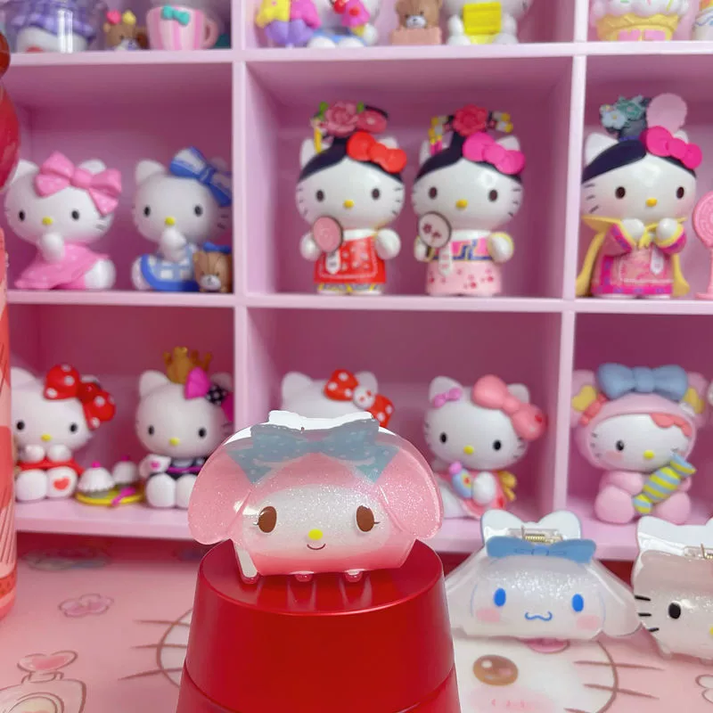 Sanrio, акриловая булавка краба, милая акула, заколка для волос