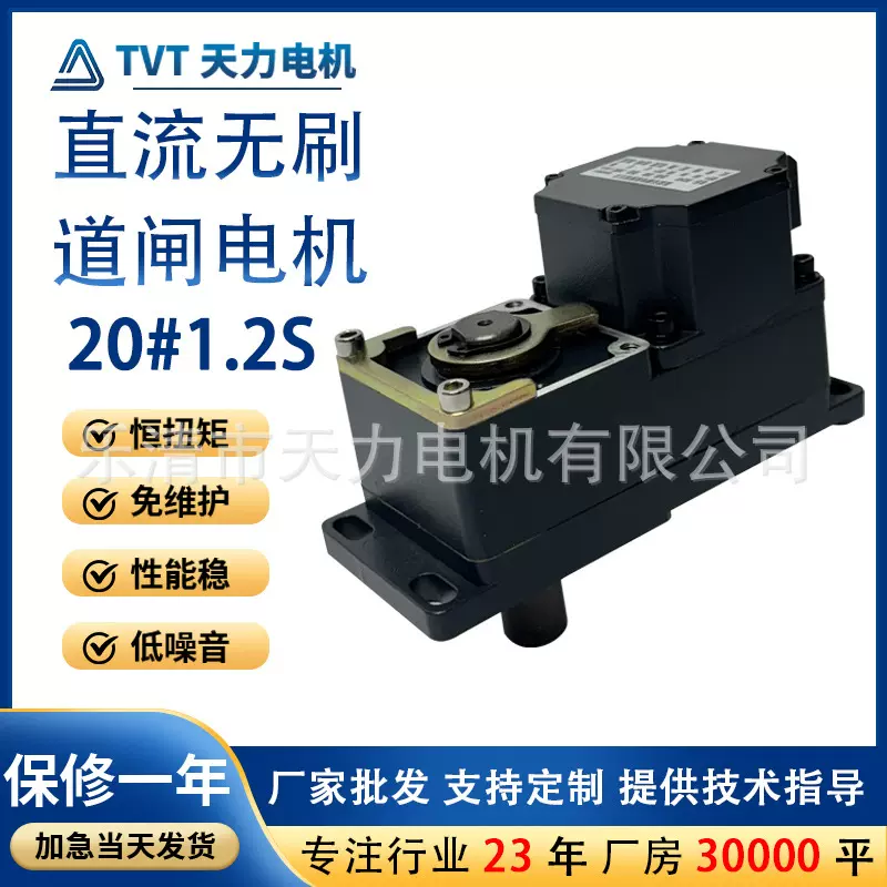 天力开门机直臂式电机60型无刷调速电机自动开门定速减速电机定做