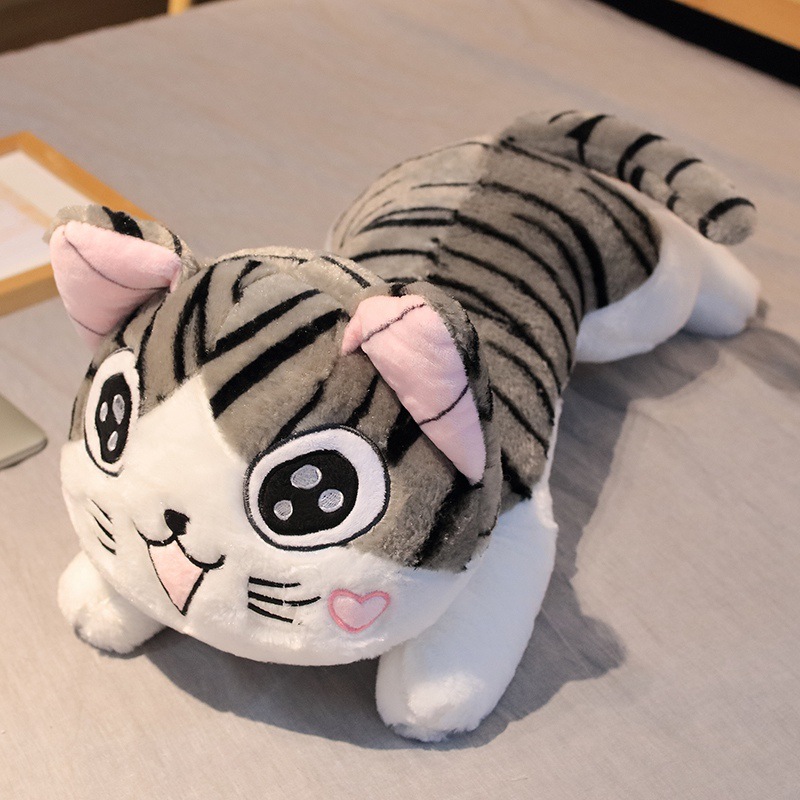 Juguete de peluche de gato de queso Muñeca de gato de queso Almohada Habitación privada Muñeca de gato dulce Regalo de cumpleaños