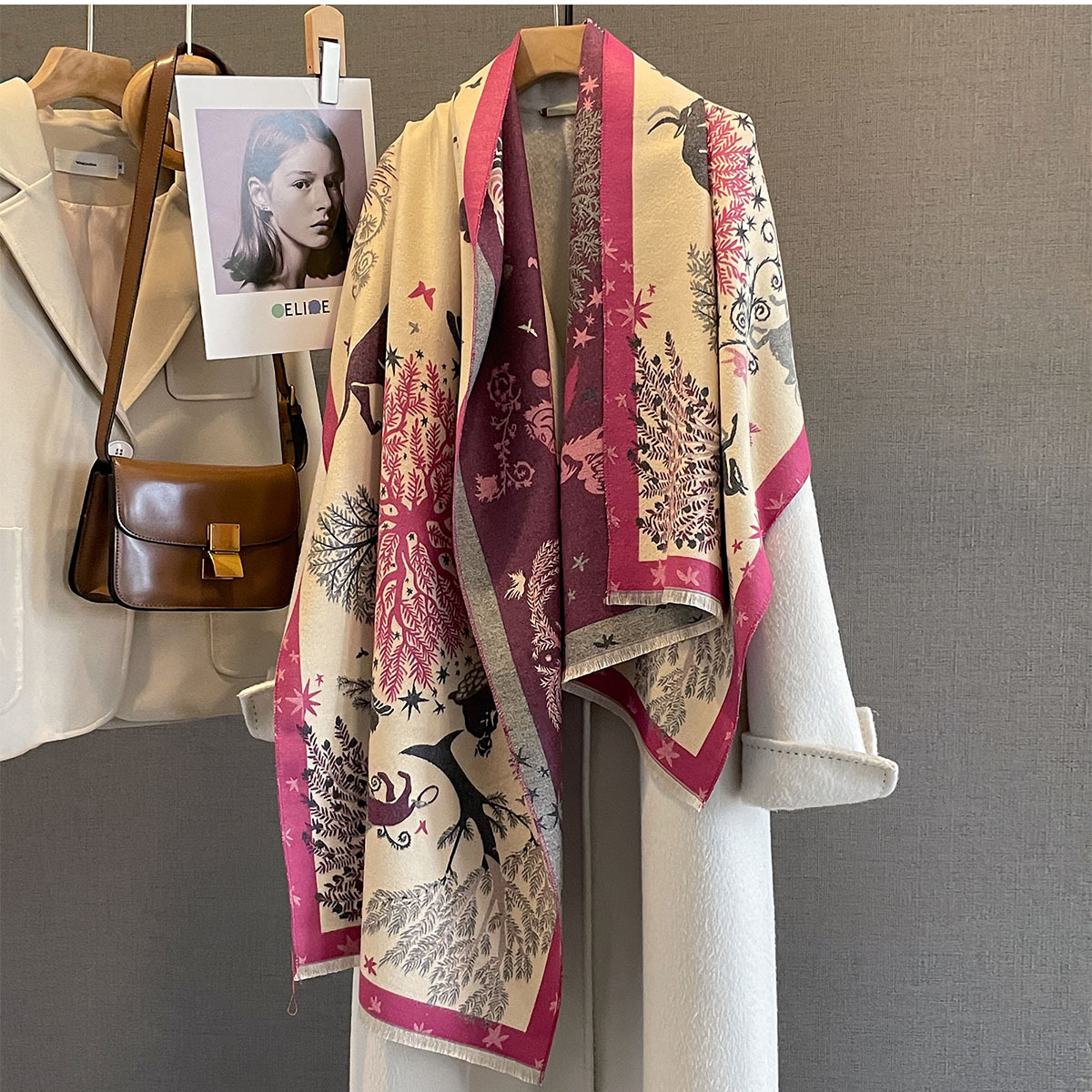 Sciarpa in cashmere da donna, sciarpa invernale di lusso_voghion.com