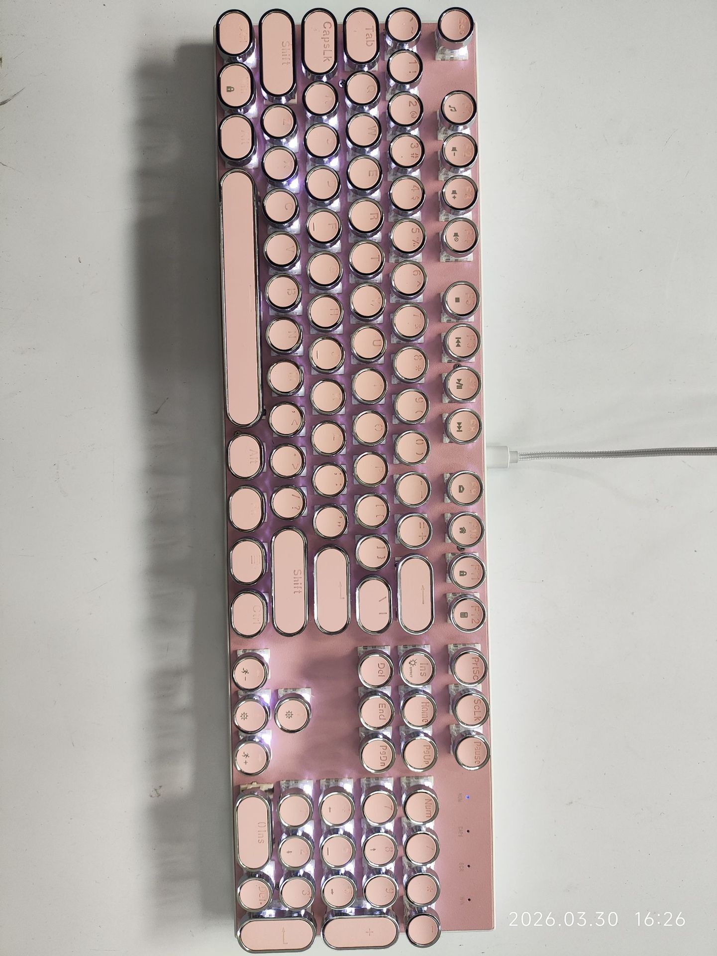 Inventario vapor retro punk galvanizado perilla de tres modos inalámbrico RGB teclado cableado ratón teclado mecánico juegos de computadora