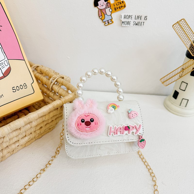 Nuevo bolso infantil súper lindo, niña pequeña, bolsa de perlas, chica encantadora, princesa encantadora, viento de encaje