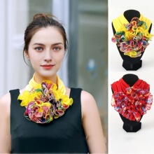 J 91126 Colorful Scarf Collar ƴɫΧ���컨 ����ѷŷ���羳