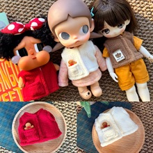 玩偶摇粒绒小背心圣诞娃衣zsiga可动人偶衣服bjd6分娃娃配饰玩具