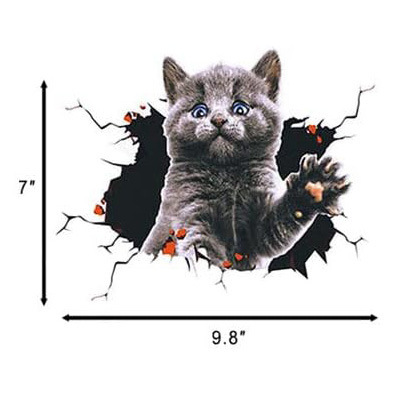 Amazon gatito pegatinas de automóvil impermeable tallado adorable pegatinas de animales de gato se pueden personalizar