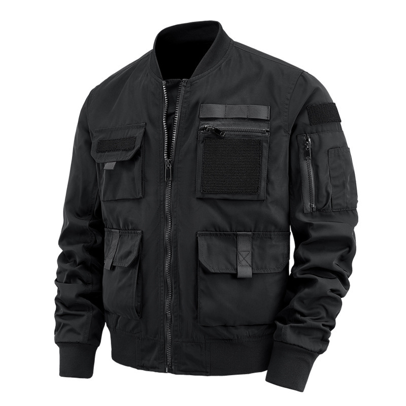 New Cross-Border Pilot Jacket Men's Multi-Pocket Jacket American Baseball Uniform Functional Three-Proof Jacket Workwear Top
