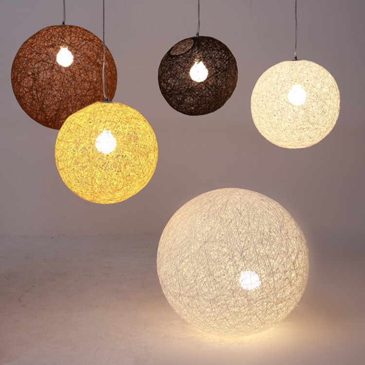 Chinese Restaurant Chandelier Cafe Bar Table Lamp Milk Tea Shop Chandelier Bar Table Lamp Aisle Twine Woven Chandelier