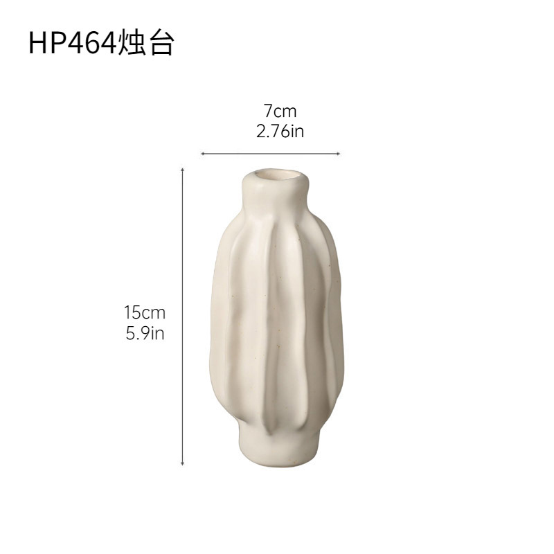 Ins candelabro adornos wabi-Jifeng candelabro estilo crema hogar sala de estar dormitorio mesa de comedor decoración romántica