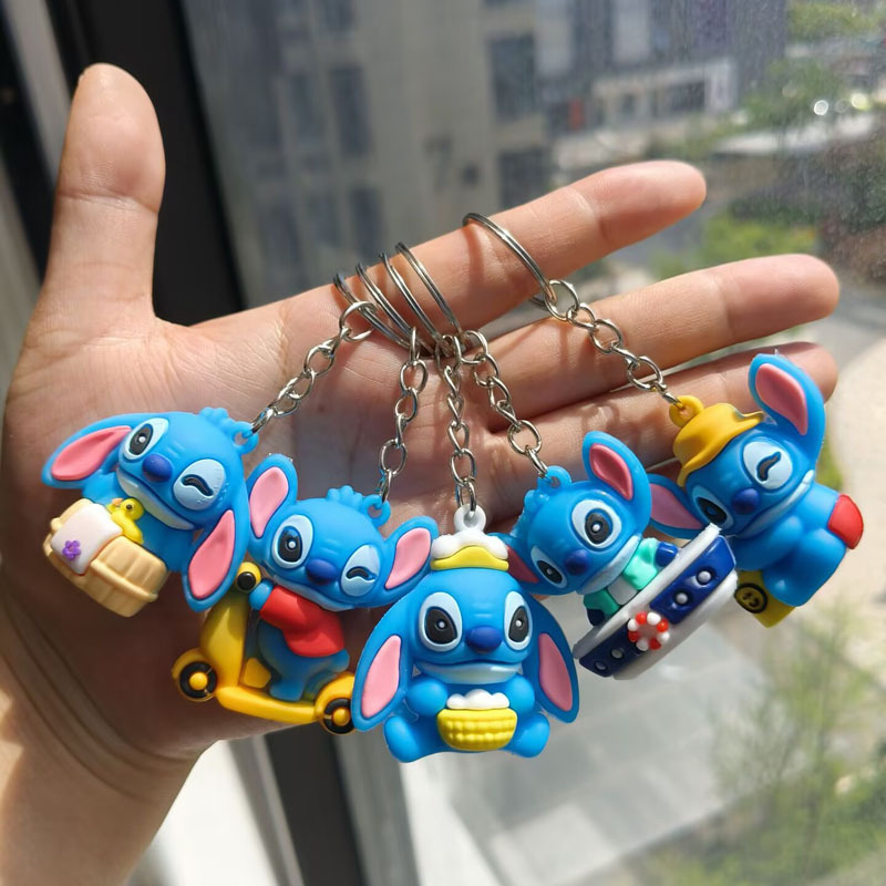 Cartoon Stetson Stereo Key Chain PVC Soft Rubber Doll Key Chain Student Schoolbag Pendant Activity Gift Cartoon Stetson Stereo Key Chain PVC Soft Rubber Doll Key Chain Student Schoolbag Pendant Activity Gift