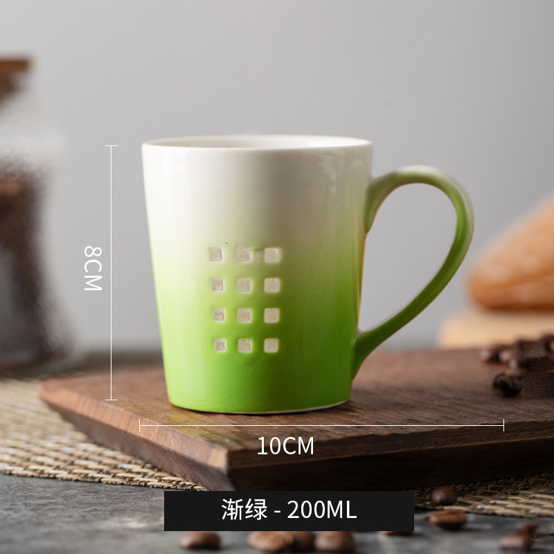 Taza de cerámica de agua, taza de marca, taza de agua vintage casera, taza de café a mano, taza de latte, taza de leche